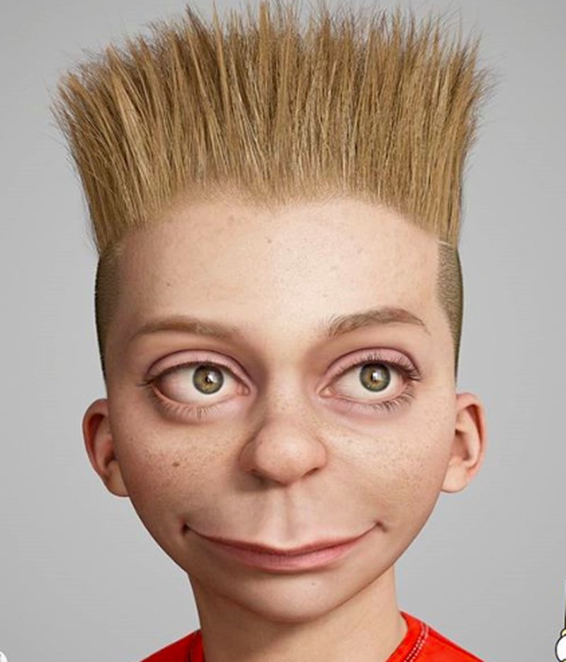 Bart Simpson. Bildkälla: Instagram/Hossein.diba Bart Simpson. Bildkälla: Instagram/Hossein.diba